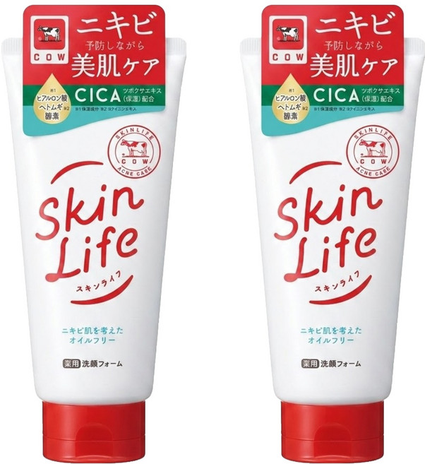 COW STYLE 牛乳石鹼 滋卿愛青春調理洗面乳, 130g, 2條