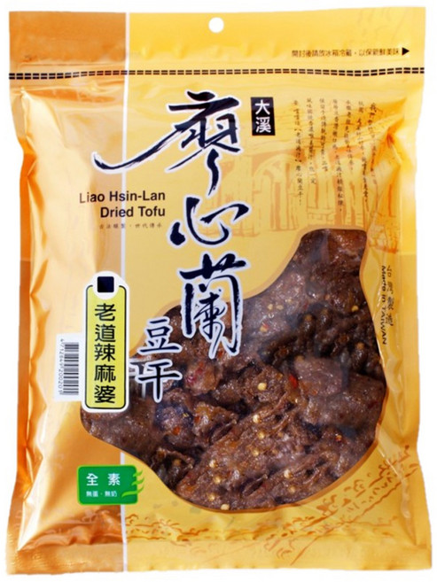 大溪廖心蘭豆干, 400g, 1包