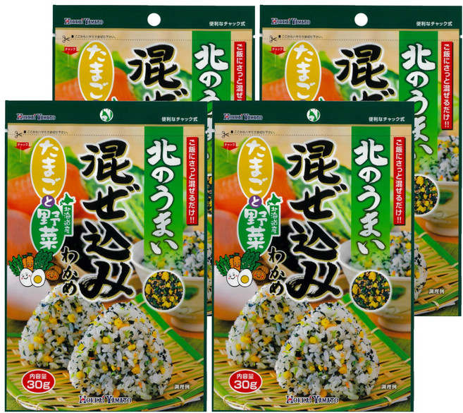 HOKKAI YAMATO 雞蛋蔬菜香鬆, 30g, 4包