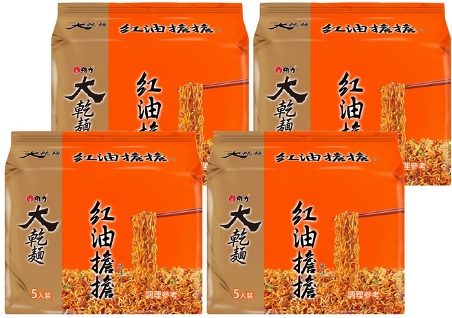 維力 大乾麵 紅油擔擔風味 100g, 20包