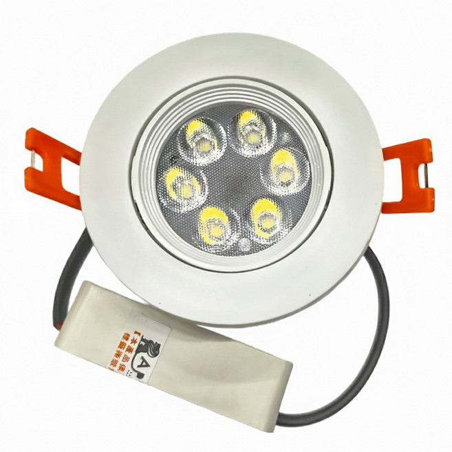 APEX LIGHTING 艾沛斯照明 白殼 萊恩嵌燈 7cm 6W 6珠 AP-D0706D-B1 6500K白光, 白光, 1組