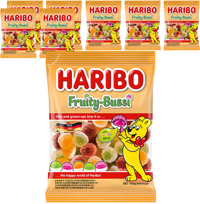 HARIBO 水果樹軟糖, 100g, 8個