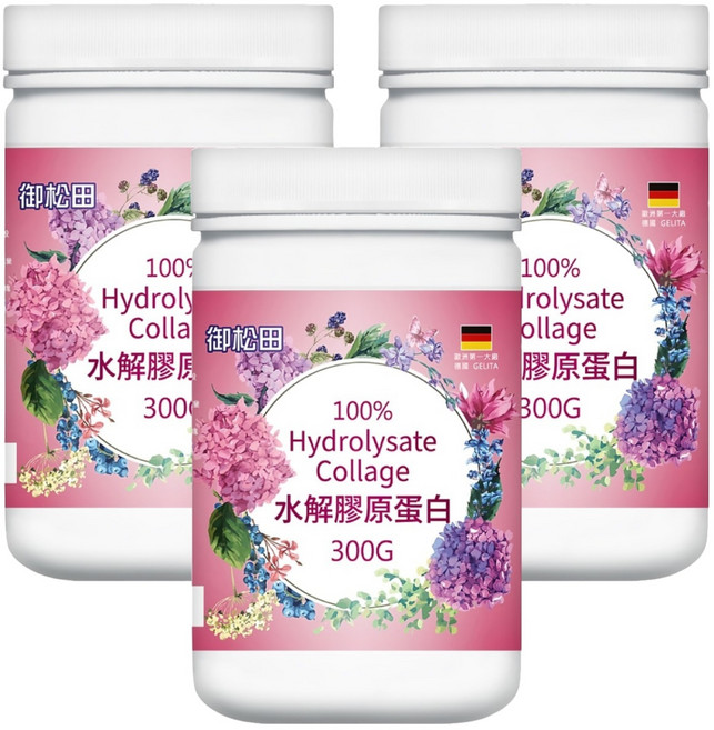 ROYAL SONG 御松田 水解膠原蛋白, 300g, 3罐