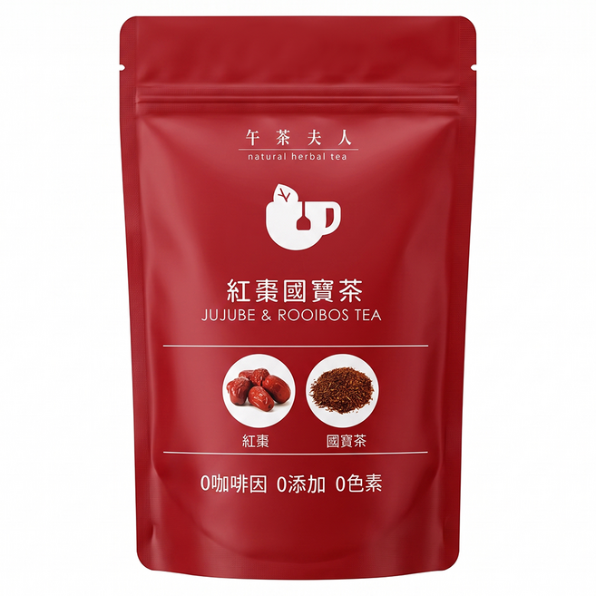 午茶夫人 紅棗國寶茶包, 3g, 12包, 1袋