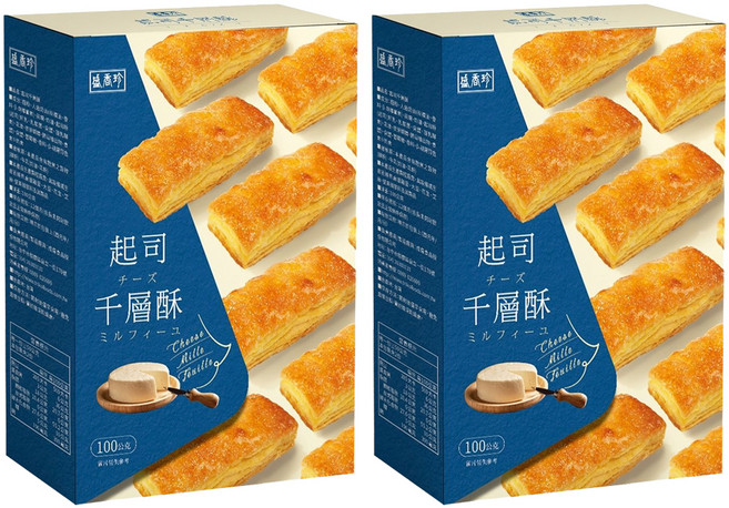 盛香珍 起司千層酥, 100g, 2個