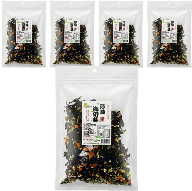 超賀 珍味海帶芽, 100g, 5包