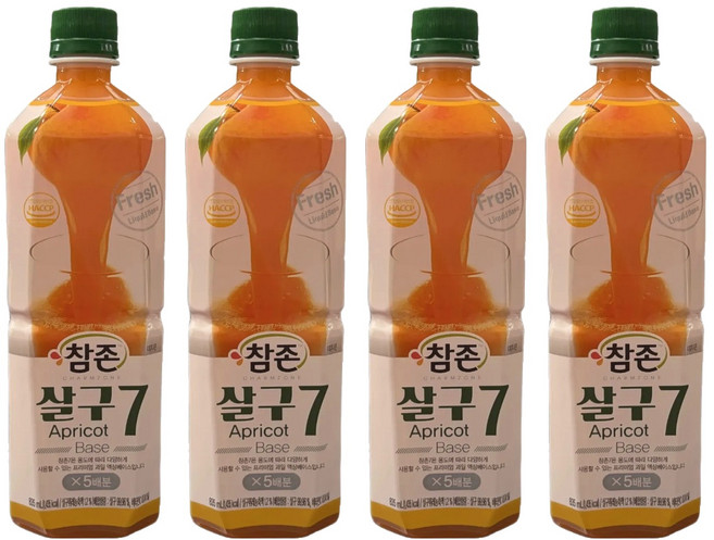 CHARMZONE 食品 杏桃7原液, 4個, 835ml