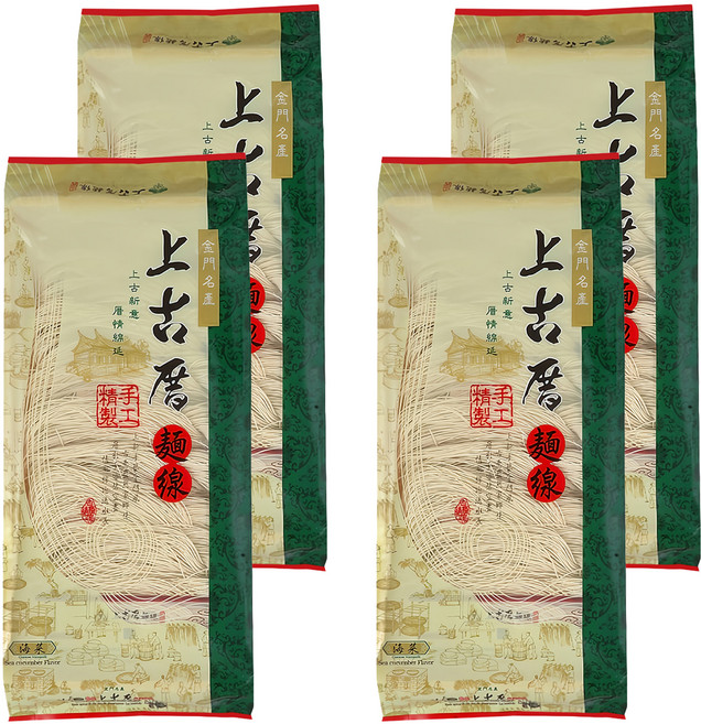 聖祖食品 上古厝海菜麵線 全素, 400g, 4包