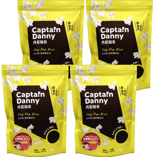 Captain Danny 丹尼船長 米米花 阿薩姆紅茶可可, 4包, 100g