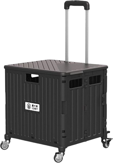 U-CART 優卡得 摺疊購物車, 雅典黑, 1個