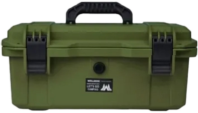 WellHike 玩客 戰術工具箱 防水防爆 軍綠色 1.6kg, 2層, 1個
