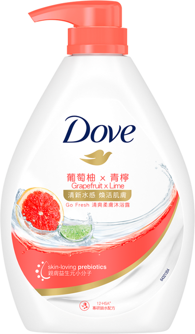 Dove 多芬 gofresh 清新葡萄柚沐浴露, 900g, 1件