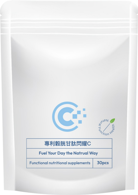 專利穀胱甘肽閃耀C 500mg, 1個, 30顆