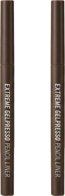 CLIO 珂莉奧 EXTREME 方管眼線膠筆 0.35g, 01黑棕色, 2支