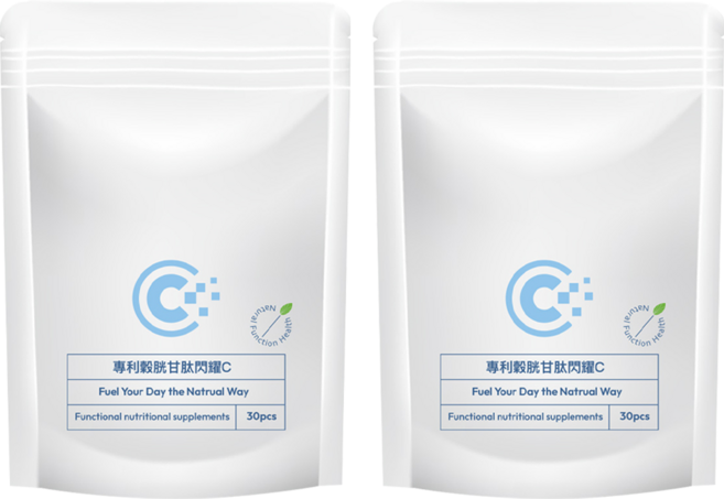 專利穀胱甘肽閃耀C 500mg, 2個, 30顆