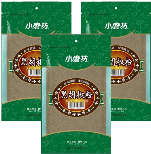 小磨坊 黑胡椒粉, 200g, 3包