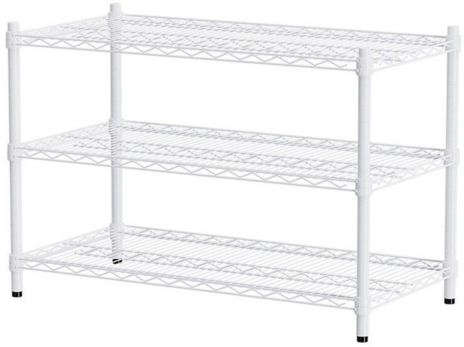 dayneeds 日需百備 烤漆架 荷重型 8.9kg, 白色, 3層