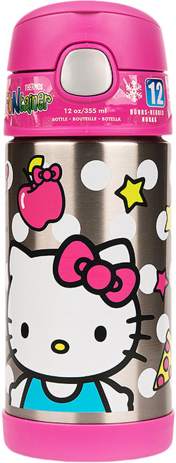 THERMOS 膳魔師 保溫瓶, 凱蒂貓粉色, 355ml, 1個
