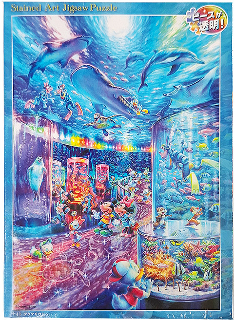 Tenyo 透明小片 迪士尼水族館拼圖 36 x 25cm, 500片, 迪士尼水族館, 1盒