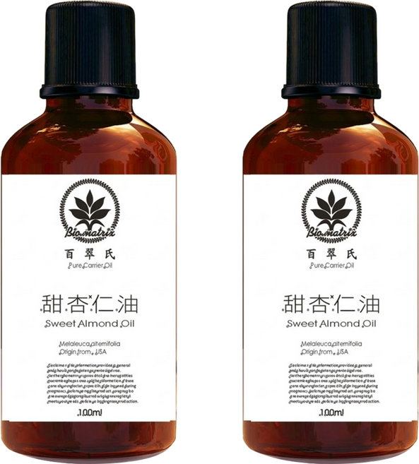 Bio-matrix 百翠氏 冷壓甜杏仁油 Sweet Almond Oil, 2瓶, 100ml