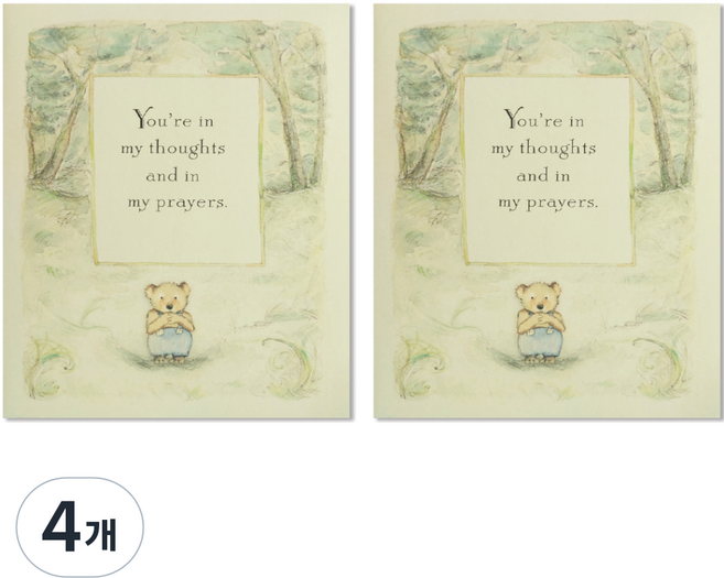 Hallmark 安慰鼓勵問候卡, C8473, 4個