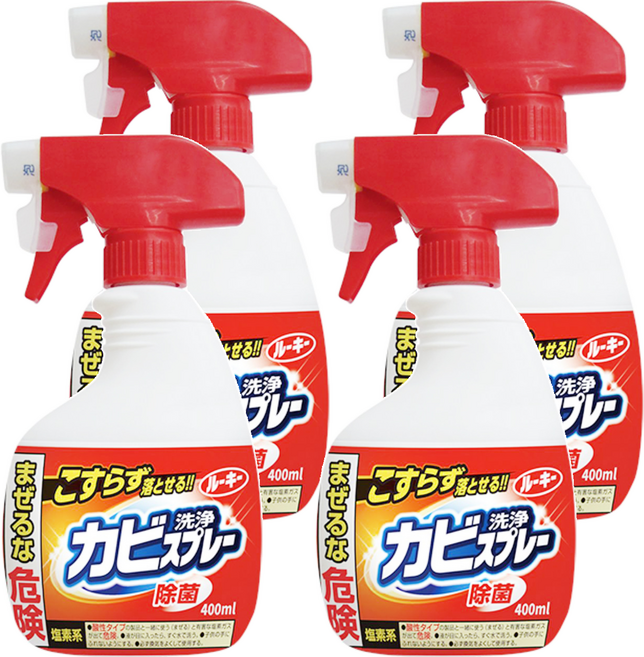 第一石鹼 Rookie 浴室除霉噴霧泡 噴頭款, 4瓶, 400ml