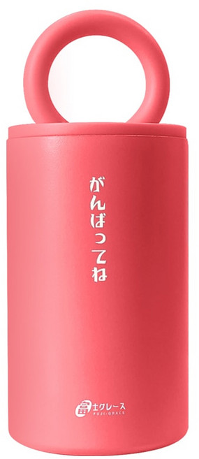 FUJI-GRACE 富士雅麗 304不鏽鋼隨行凱瑞杯 FJ-962, 莓果粉, 1個, 350ml