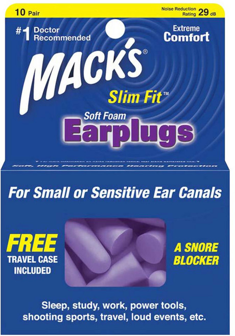 MACK'S 泡棉耳塞 紫色, 10副, 1組