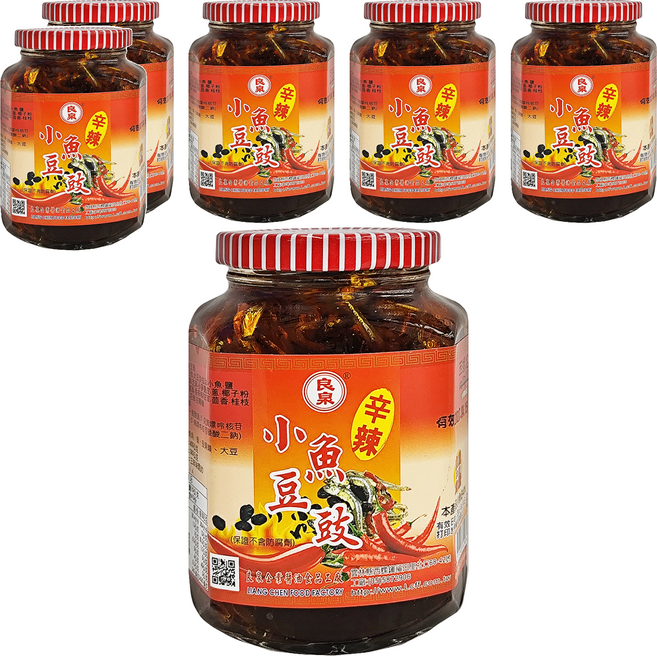 良泉 小魚豆鼓 辛辣, 400g, 6罐