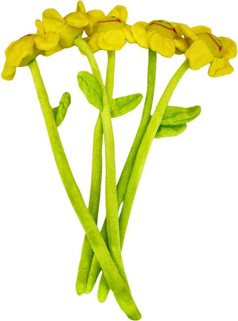 絨毛太陽花娃娃 大號, 45cm, 黃色, 5個, 1組