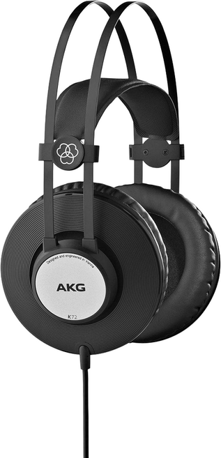 AKG Wired 耳罩式 耳機 封閉式 附6.3mm轉3.5 插頭 黑色 40mm K72