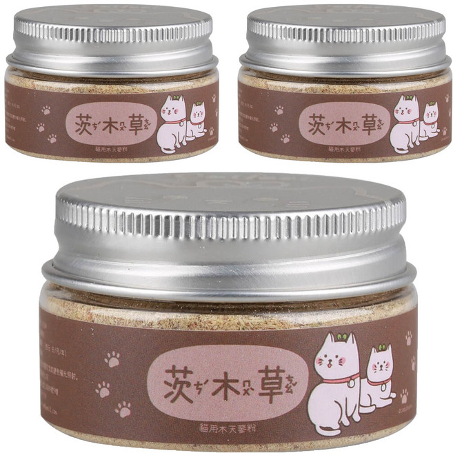 Catfeet 茨木草木天蓼粉 mini罐, 木天蓼, 25ml, 3罐
