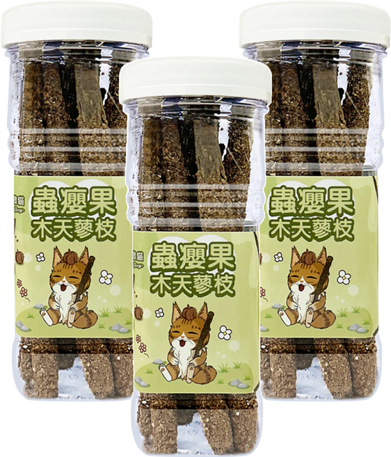 Cat Glory 驕傲貓 蟲癭果裏木天蓼枝 8支, 蟲癭果, 3罐