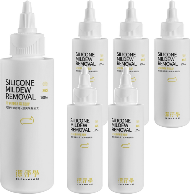 CLEANOLOGI 潔淨學 矽利康除霉凝膠, 6瓶, 100ml