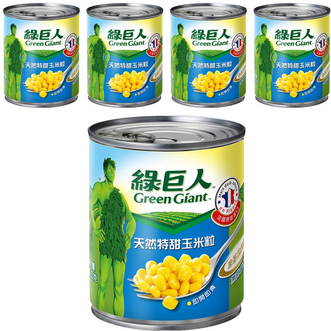 Green Giant 綠巨人 天然特甜玉米粒, 198g, 5罐
