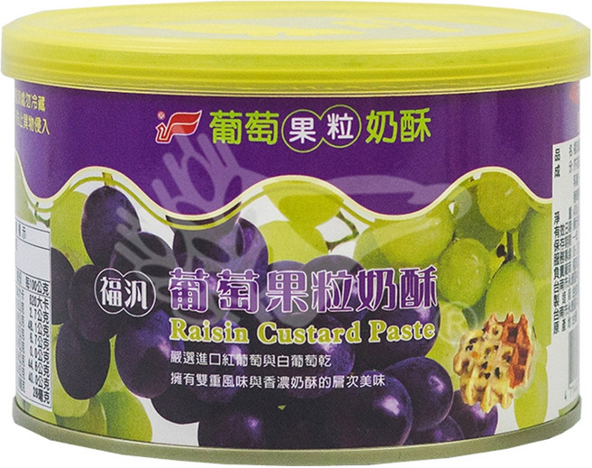 FUFANN 福汎 葡萄果粒奶酥, 400g, 1罐