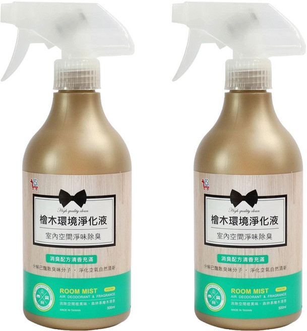 You Can Buy 檜木香氛室內除臭環境淨化液, 500ml, 2瓶