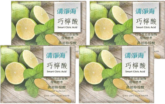清淨海 巧檸酸 檸檬酸, 350g, 4盒