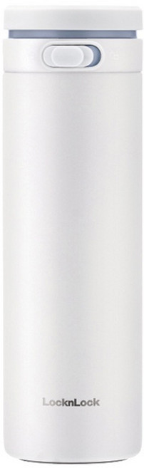 LocknLock 樂扣樂扣 316柔光彈跳保溫瓶, 白色, 430ml, 1個