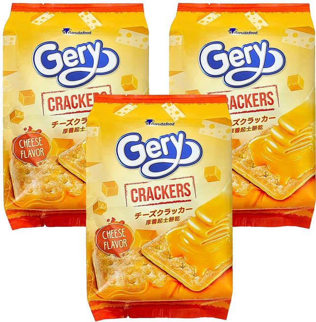 Gery 芝莉 厚醬餅乾 起司味, 216g, 3包