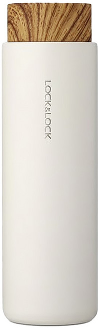 LocknLock 樂扣樂扣 福樂水轉印蓋保溫杯, 白色, 400ml, 1個