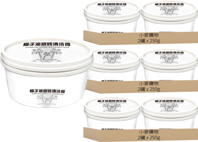 DQ 道騏 椰子油磁磚清潔膏 G871, 6罐, 250g
