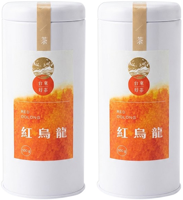 山海經脈 台東農會 台東好茶 紅烏龍, 100g, 1罐, 2罐