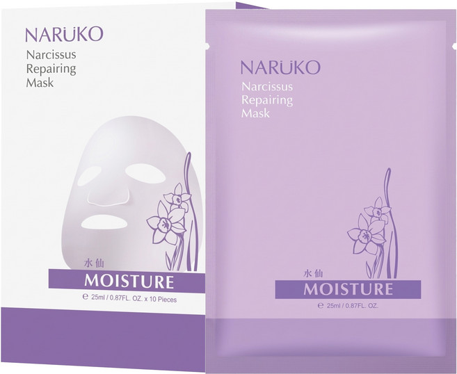 NARUKO 牛爾 台灣公司貨 水仙 奇蹟修護面膜, 10片, 1盒