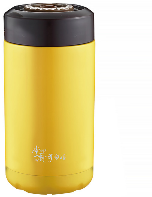 Hi CHEF 掌廚 可樂膳 316不鏽鋼燜燒 附湯匙 CH-T520Y, 黃色, 520ml, 1個