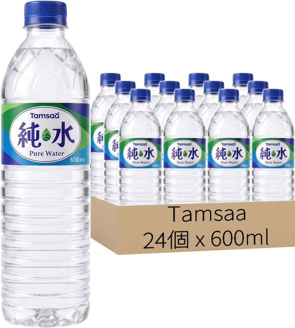 TAMSAA 純水, 24瓶, 600ml