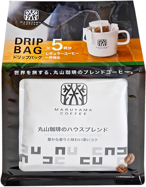MARUYAMA COFFEE 丸山珈琲 特調風味濾泡咖啡, 9g, 5包, 1袋