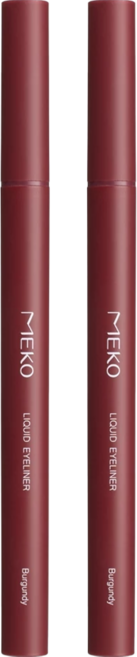 MEKO 絕對精準極細持久眼線液筆 0.5g, 04 玫瑰棕, 2支
