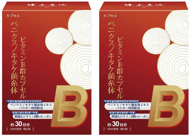 Source of Health 健本之源 台灣公司貨 牛樟芝菌絲體維生素B群膠囊, 2個, 30顆