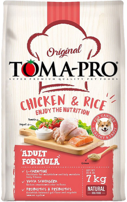 TOMA-PRO 優格 乾飼料 犬用, 7kg, 1袋, 雞肉 + 米